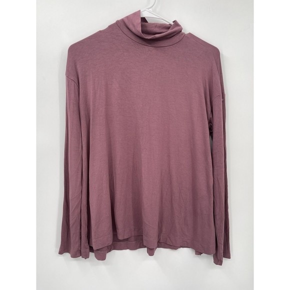 J Jill Large Smoky Plum Wearever Easy Mock-Neck Top Xs - Picture 1 of 5